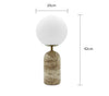 Lampe de table en travertin