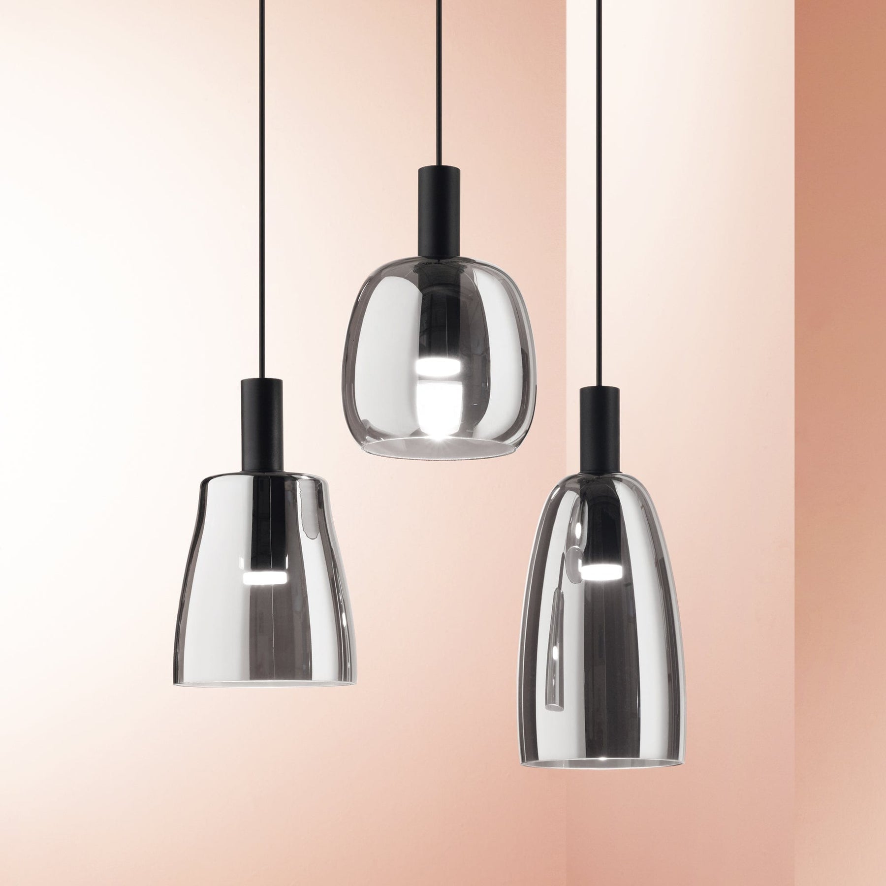 Luminaire Suspension 1 Ampoule noir Salon