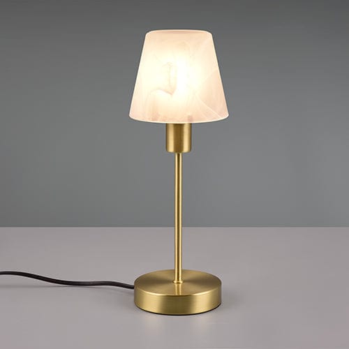 Lampe de chevet Tosel 63538 Lampe de chevet droit métal doré L 30 P 30 H 58  cm Ampoule E27